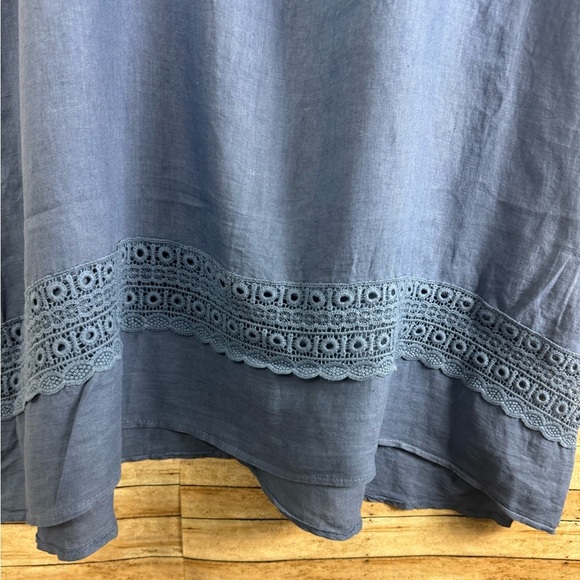 ROSEMARIE  Made in Italy Sleeveless Blue Women's Top Sz 2X - Picture 3 of 5